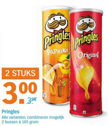 Aanbiedingen Pringles alle varianten, combineren mogelijk - Pringles - Geldig van 03/10/2016 tot 09/10/2016 bij Albert Heijn