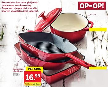 Aanbiedingen Koekenpan of grillpan - Huismerk - Lidl - Geldig van 03/10/2016 tot 09/10/2016 bij Lidl