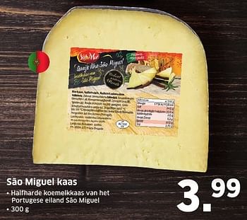 Aanbiedingen São miguel kaas - Sol &amp; Mar - Geldig van 03/10/2016 tot 09/10/2016 bij Lidl