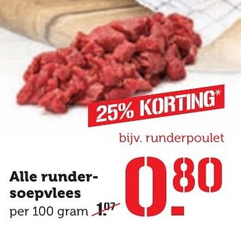 Aanbiedingen Alle rundersoepvlees - Huismerk - Coop - Geldig van 03/10/2016 tot 09/10/2016 bij Coop