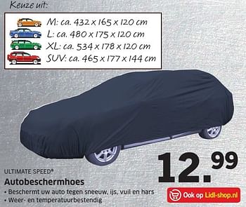Aanbiedingen Autobeschermhoes - Ultimate Speed - Geldig van 03/10/2016 tot 09/10/2016 bij Lidl