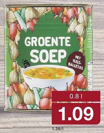 Aanbiedingen Groente soep - Huismerk - Aldi - Geldig van 05/10/2016 tot 11/10/2016 bij Aldi