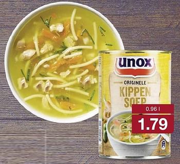 Aanbiedingen Unox originele kippen soep - Unox - Geldig van 05/10/2016 tot 11/10/2016 bij Aldi