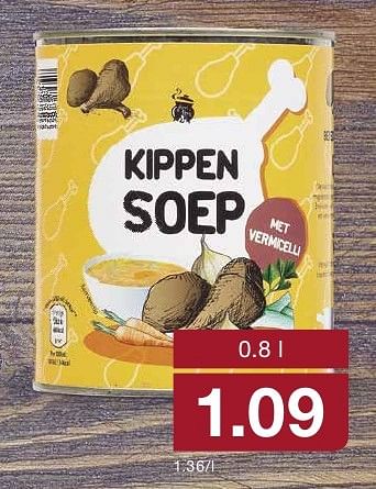 Aanbiedingen Kippen soep - Huismerk - Aldi - Geldig van 05/10/2016 tot 11/10/2016 bij Aldi