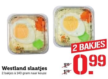 Aanbiedingen Westland slaatjes - westland - Geldig van 03/10/2016 tot 09/10/2016 bij Coop