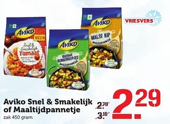 Aanbiedingen Aviko snel + smakelijk of maaltijdpannetje - Aviko - Geldig van 03/10/2016 tot 09/10/2016 bij Coop