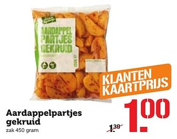 Aanbiedingen Aardappelpartjes gekruid - Huismerk - Coop - Geldig van 03/10/2016 tot 09/10/2016 bij Coop