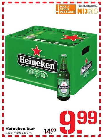Aanbiedingen Heineken bier - Heineken - Geldig van 03/10/2016 tot 09/10/2016 bij Coop