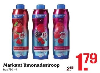 Aanbiedingen Markant limonadesiroop - Markant - Geldig van 03/10/2016 tot 09/10/2016 bij Coop