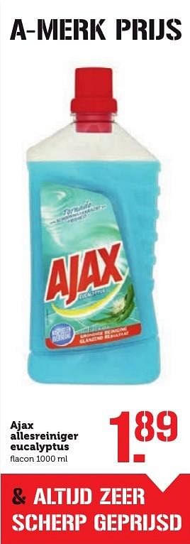 Aanbiedingen Ajax allesreiniger eucalyptus - Ajax - Geldig van 03/10/2016 tot 09/10/2016 bij Coop