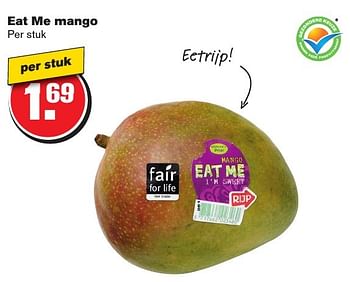 Aanbiedingen Eat me mango - Eat Me - Geldig van 05/10/2016 tot 11/10/2016 bij Hoogvliet