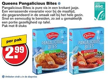 Aanbiedingen Queens pangalicious bites - Queens - Geldig van 05/10/2016 tot 11/10/2016 bij Hoogvliet