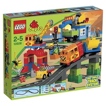 Aanbiedingen 10508 Luxe treinset - Lego - Geldig van 21/10/2017 tot 10/12/2017 bij ToyChamp