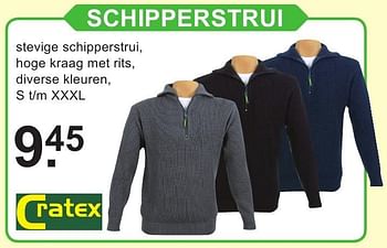 Aanbiedingen Schipperstrui - Cratex - Geldig van 10/10/2016 tot 30/10/2016 bij Van Cranenbroek