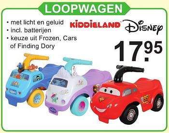 Aanbiedingen Loopwagen - Kiddieland - Geldig van 10/10/2016 tot 30/10/2016 bij Van Cranenbroek
