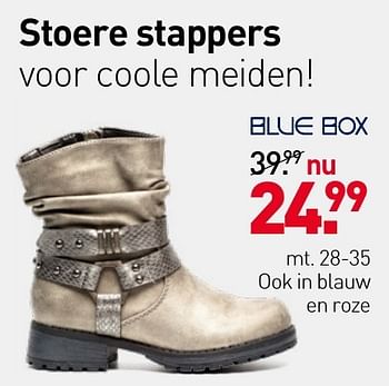 Aanbiedingen Stoere stappers voor coole meiden - Blue-Box - Geldig van 03/10/2016 tot 16/10/2016 bij Scapino