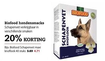 Aanbiedingen Biofood schapenvet maxi knoflook - Bio food - Geldig van 03/10/2016 tot 16/10/2016 bij Boerenbond