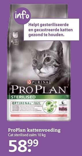 Aanbiedingen Proplan kattenvoeding cat sterilised zalm - Pro Plan - Geldig van 03/10/2016 tot 16/10/2016 bij Boerenbond