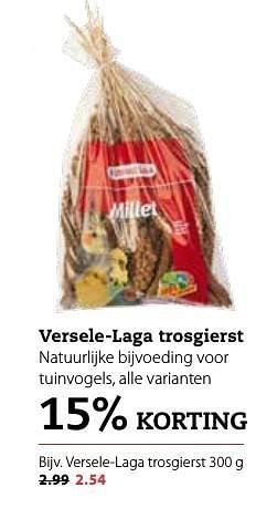 Aanbiedingen Versele-laga trosgierst - Versele-Laga - Geldig van 03/10/2016 tot 16/10/2016 bij Boerenbond