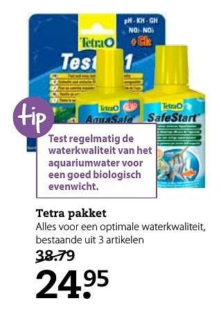 Aanbiedingen Tetra pakket alles voor een optimale waterkwaliteit - Tetra - Geldig van 03/10/2016 tot 16/10/2016 bij Boerenbond