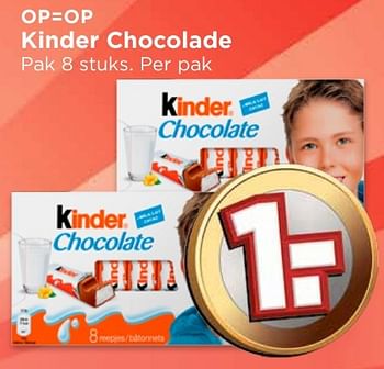 Aanbiedingen Kinder chocolade - Kinder - Geldig van 09/10/2016 tot 15/10/2016 bij Vomar