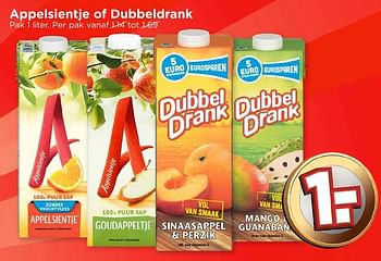 Aanbiedingen Appelsientje of dubbeldrank - Appelsientje - Geldig van 09/10/2016 tot 15/10/2016 bij Vomar