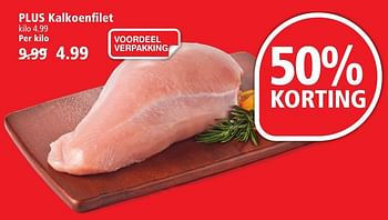 Aanbiedingen Plus kalkoenfilet - Huismerk - Plus - Geldig van 09/10/2016 tot 15/10/2016 bij Plus