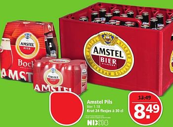 Aanbiedingen Amstel pils - Amstel - Geldig van 09/10/2016 tot 15/10/2016 bij Plus