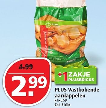 Aanbiedingen Plus vastkokende aardappelen - Huismerk - Plus - Geldig van 09/10/2016 tot 15/10/2016 bij Plus