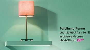 Aanbiedingen Tafellamp fenna - Huismerk - Leen Bakker - Geldig van 03/10/2016 tot 16/10/2016 bij Leen Bakker