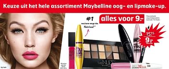 Aanbiedingen Oogschaduw palette eyestudio the nudes - Maybelline - Geldig van 04/10/2016 tot 16/10/2016 bij Trekpleister