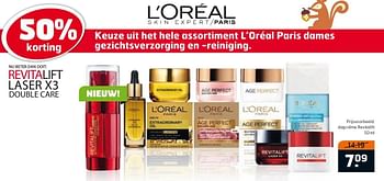 Aanbiedingen Dagcrème revitalift - L'Oreal Paris - Geldig van 04/10/2016 tot 16/10/2016 bij Trekpleister