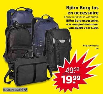 Aanbiedingen Björn borg tas en accessoire - Bjorn Borg - Geldig van 04/10/2016 tot 16/10/2016 bij Trekpleister