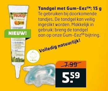 Aanbiedingen Tandgel met gum-eeztm - Huismerk - Trekpleister - Geldig van 04/10/2016 tot 16/10/2016 bij Trekpleister