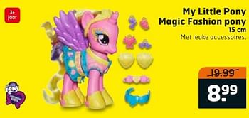 Aanbiedingen My little pony magic fashion pony - My Little Pony - Geldig van 04/10/2016 tot 16/10/2016 bij Trekpleister