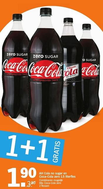 Aanbiedingen Coca-cola zero - Coca Cola - Geldig van 10/10/2016 tot 16/10/2016 bij Albert Heijn