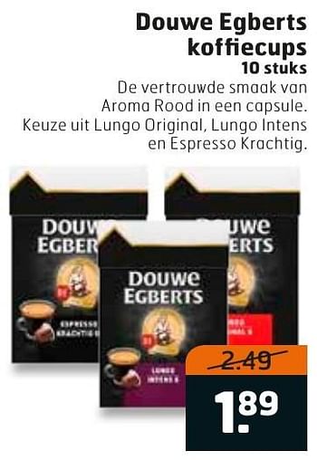 Aanbiedingen Douwe egberts koffiecups - Douwe Egberts - Geldig van 04/10/2016 tot 16/10/2016 bij Trekpleister