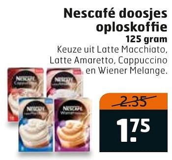 Aanbiedingen Nescafé doosjes oploskoffie - Nescafe - Geldig van 04/10/2016 tot 16/10/2016 bij Trekpleister
