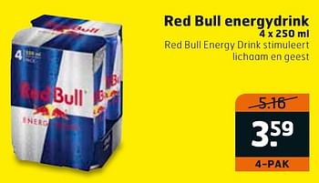 Aanbiedingen Red bull energydrink - Red Bull - Geldig van 04/10/2016 tot 16/10/2016 bij Trekpleister