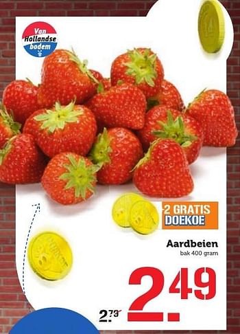 Aanbiedingen Aardbeien - Huismerk - Coop - Geldig van 10/10/2016 tot 16/10/2016 bij Coop