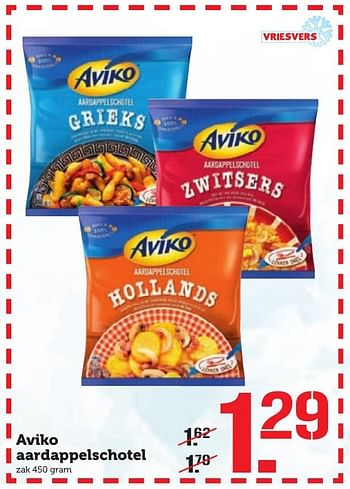 Aanbiedingen Aviko aardappelschotel - Aviko - Geldig van 10/10/2016 tot 16/10/2016 bij Coop