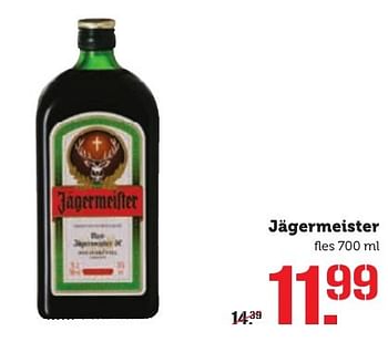 Aanbiedingen Jägermeister - Jagermeister - Geldig van 10/10/2016 tot 16/10/2016 bij Coop