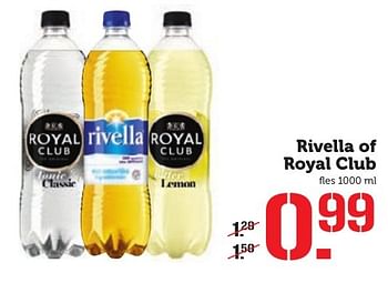 Aanbiedingen Rivella of royal club - Rivella - Geldig van 10/10/2016 tot 16/10/2016 bij Coop