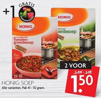 Aanbiedingen Honig soep - Honig - Geldig van 09/10/2016 tot 15/10/2016 bij Deka Markt