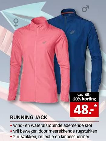 Aanbiedingen Running jack - Asics - Geldig van 06/10/2016 tot 15/10/2016 bij Sport 2000