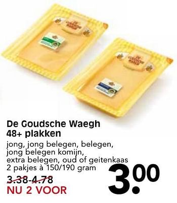 Aanbiedingen De goudsche waegh 48+ plakken - De Goudsche Waegh - Geldig van 09/10/2016 tot 15/10/2016 bij Em-té