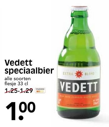 Aanbiedingen Vedett speciaalbier - Vedett - Geldig van 09/10/2016 tot 15/10/2016 bij Em-té