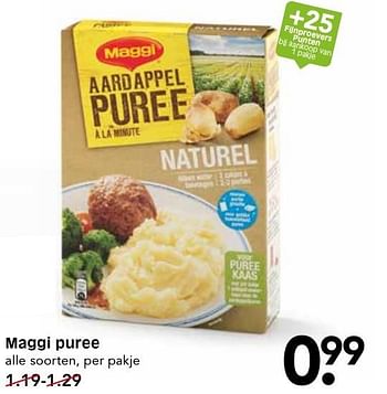 Aanbiedingen Maggi puree - MAGGI - Geldig van 09/10/2016 tot 15/10/2016 bij Em-té