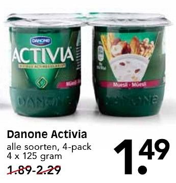 Aanbiedingen Danone activia - Danone - Geldig van 09/10/2016 tot 15/10/2016 bij Em-té