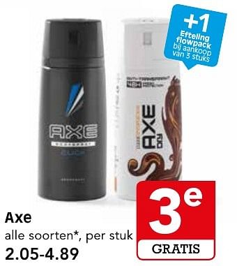 Aanbiedingen Axe - Axe - Geldig van 09/10/2016 tot 15/10/2016 bij Em-té